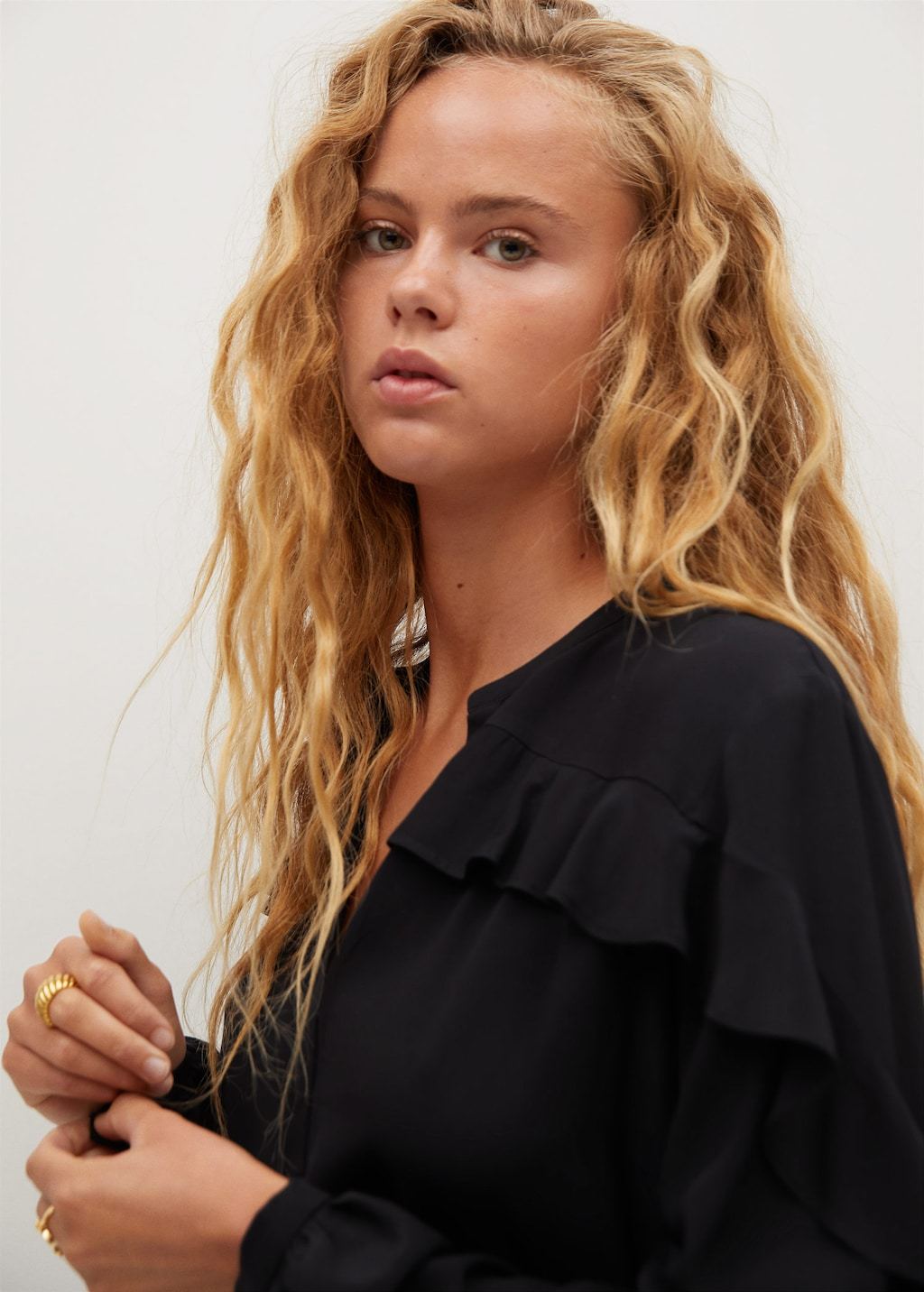 Ruffles flowy dress