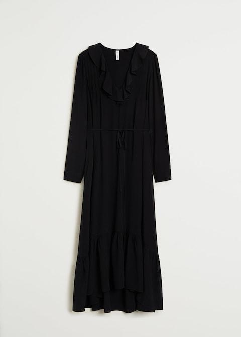 Ruffled midi dress