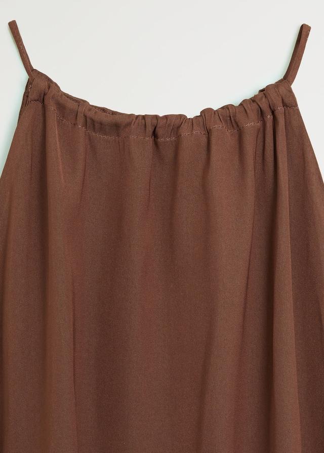 Flowing halter top