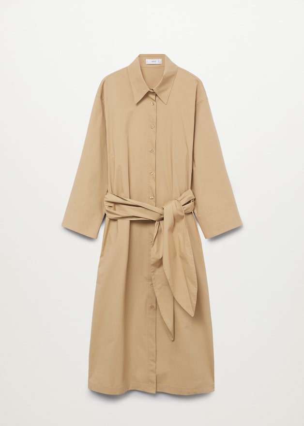 Cotton shirt dress