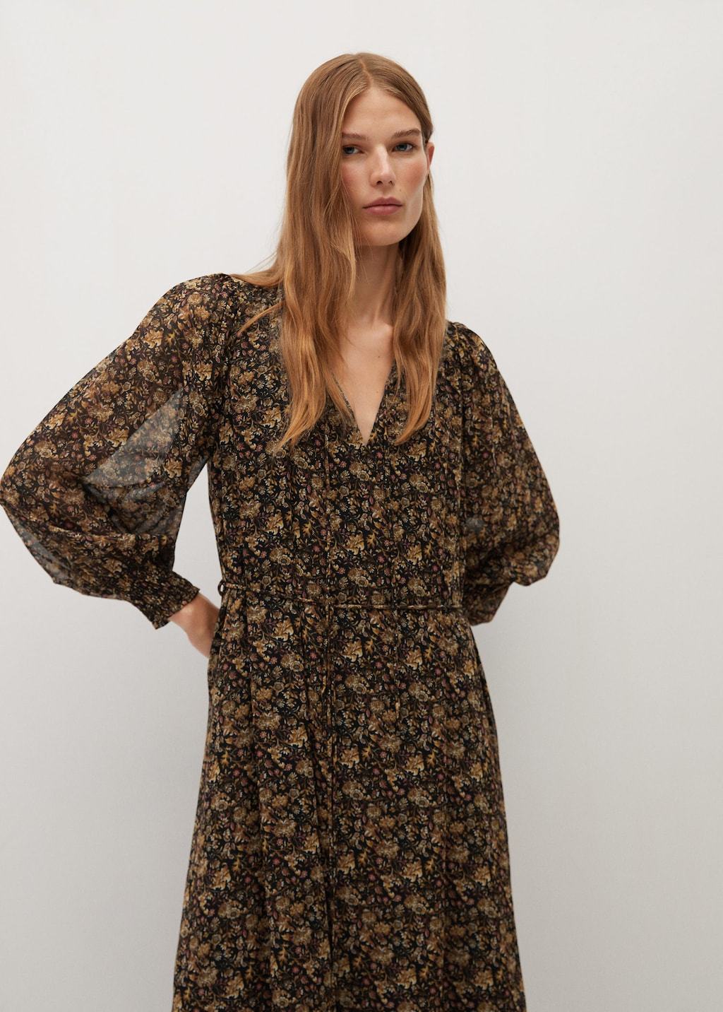 Printed long dress