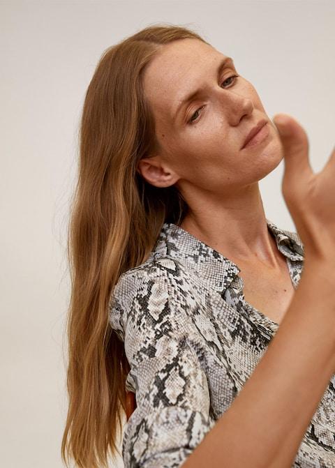Printed flowy shirt