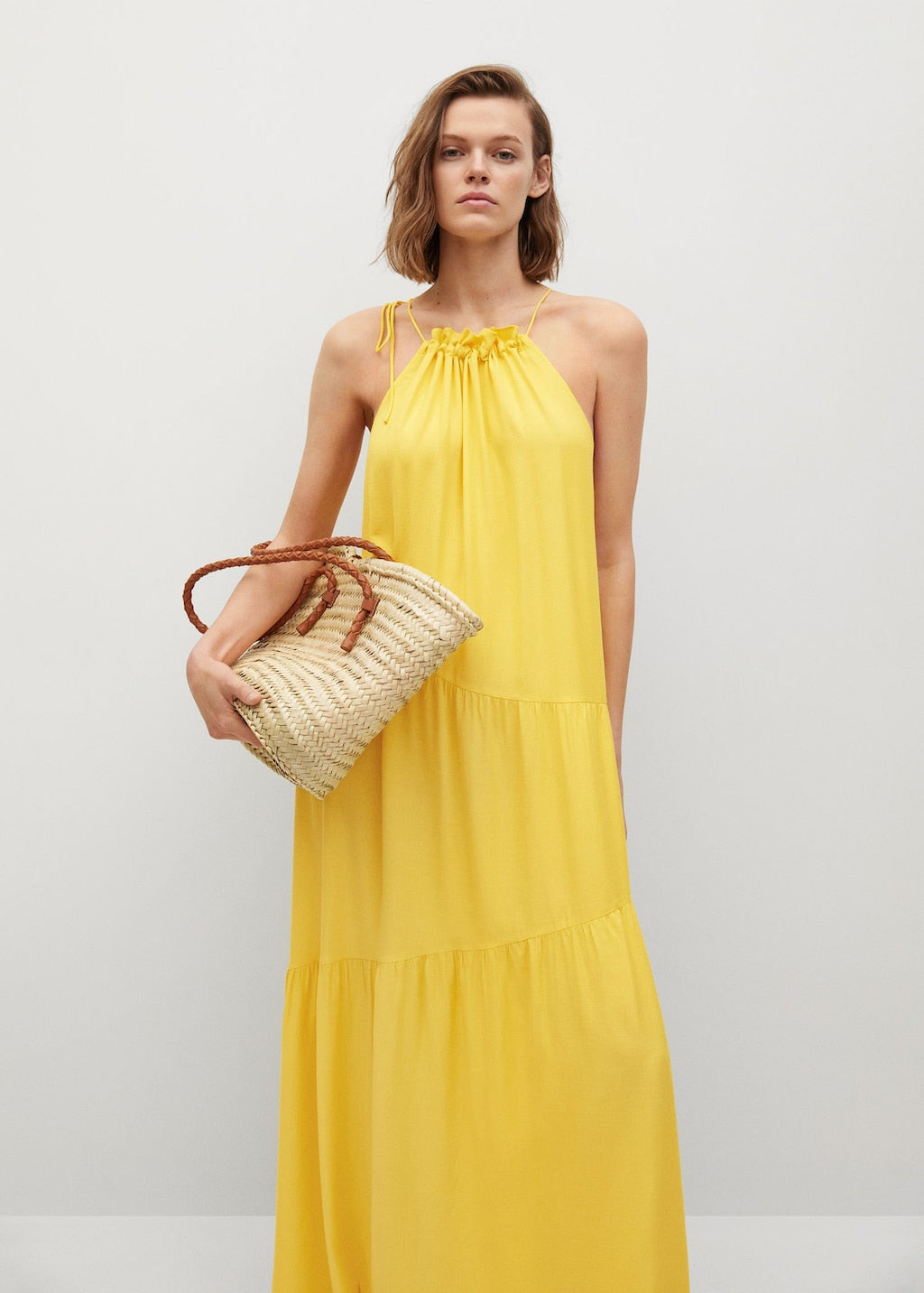 Flowy ruffled dress