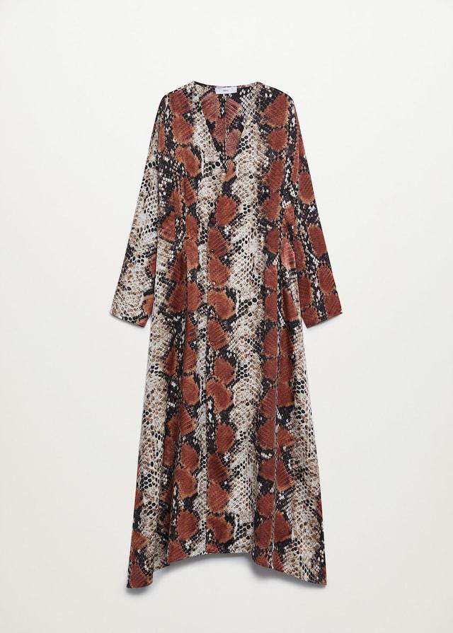 Snake print gown