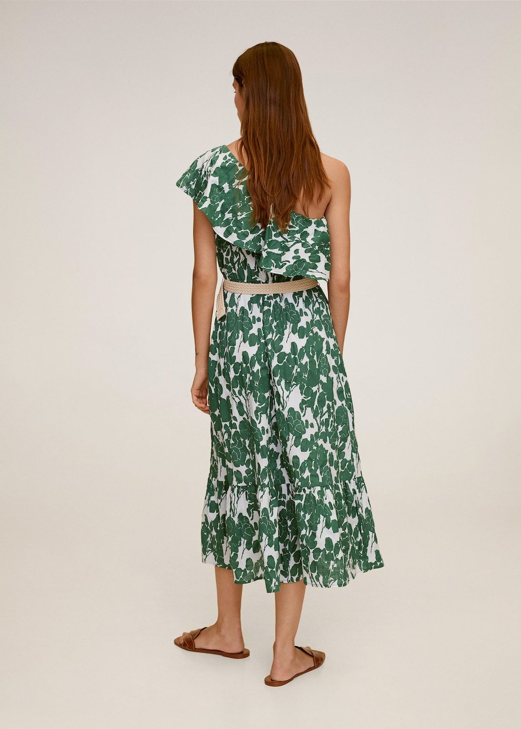 Frill cotton dress