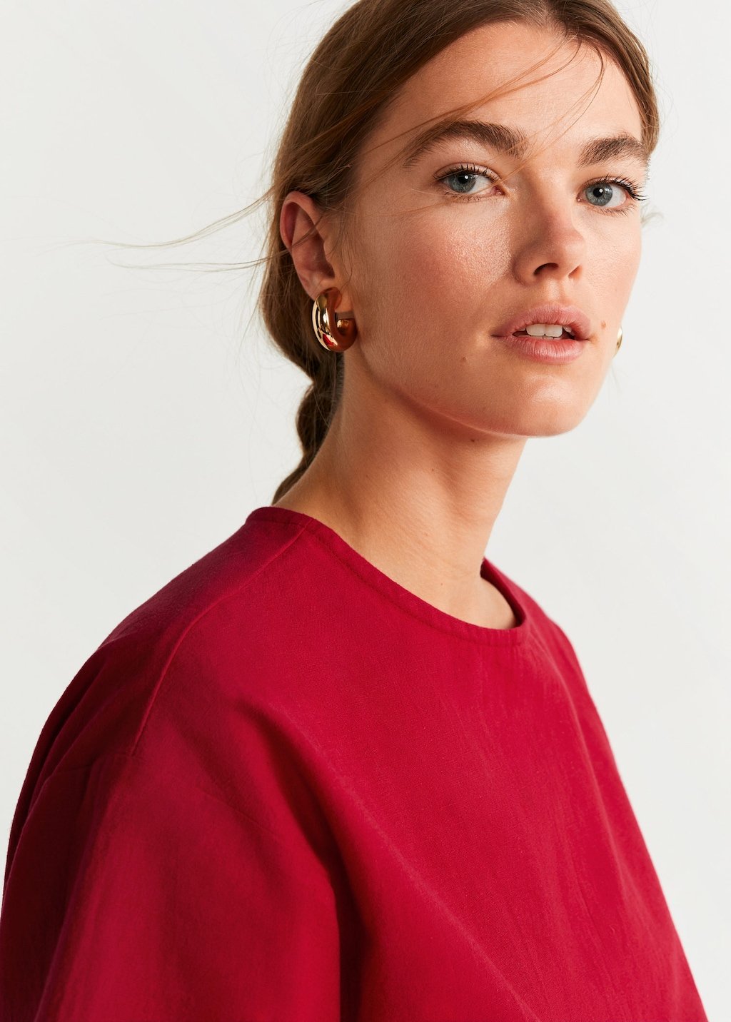 Ring cotton blouse