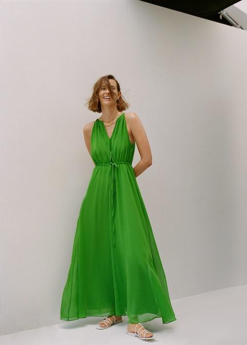 Ribbons long dress