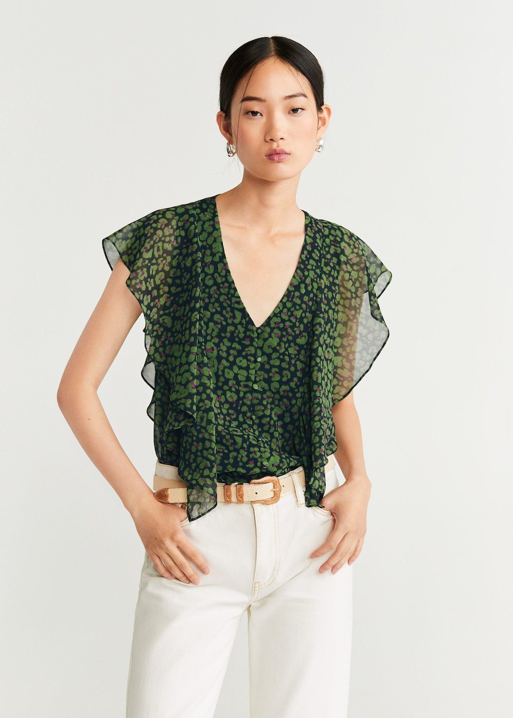 Flowy printed blouse