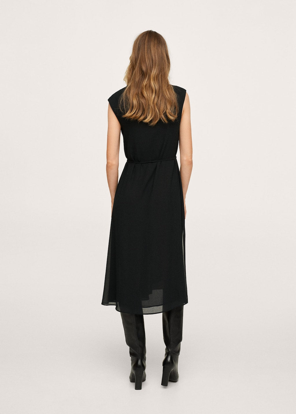 Flowy belt dress