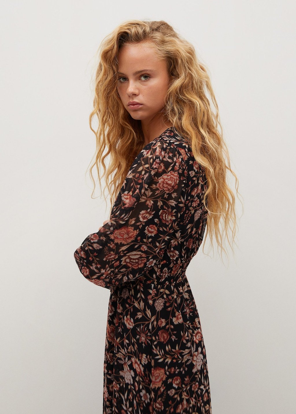 Floral print dress