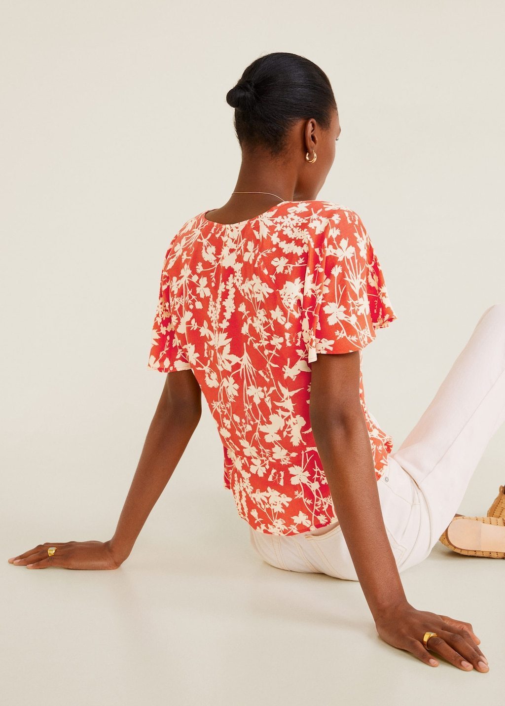 Floral print blouse