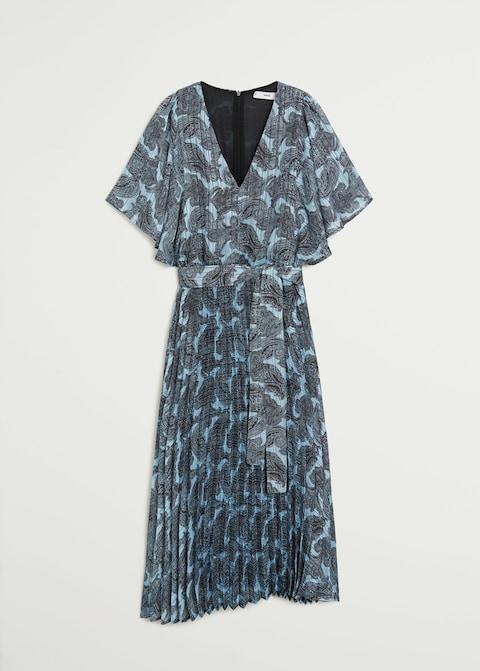 Pleated skirt dress