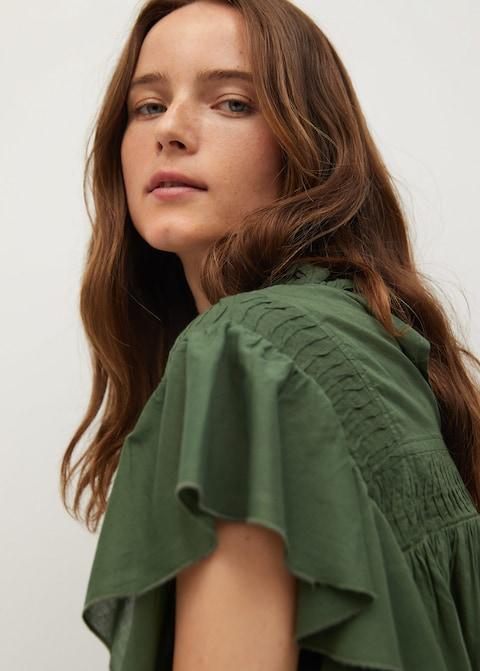 Ruffled cotton top