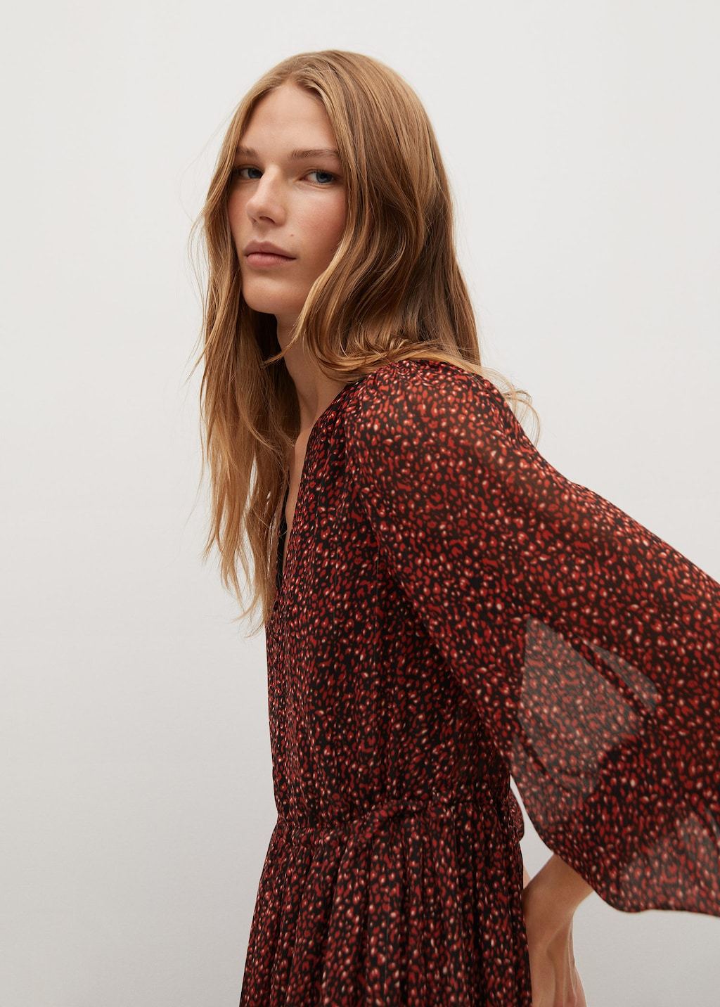Flowy printed dress