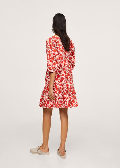Printed cotton dress