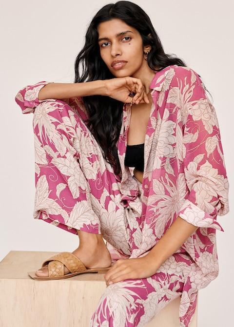 Floral print shirt