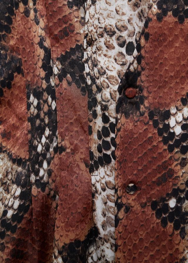 Snake print gown