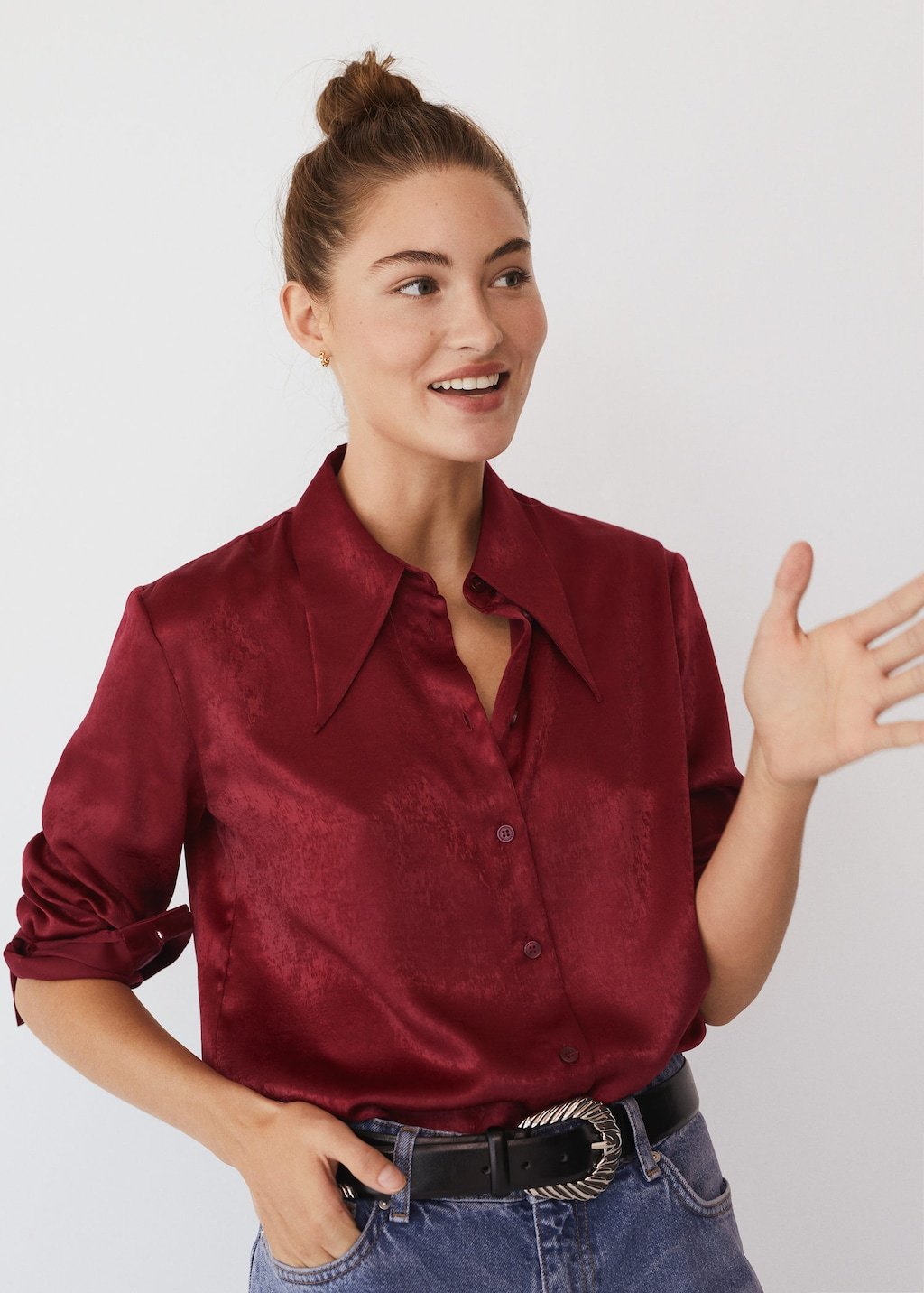 Satin shirt