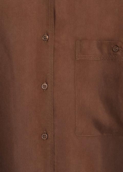 Pocket cupro shirt