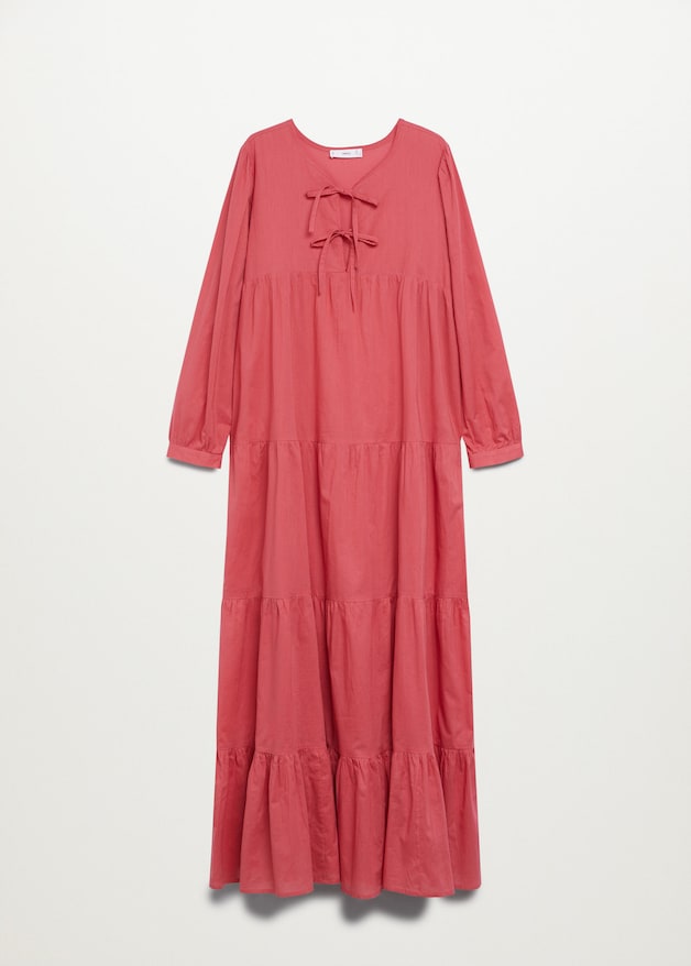 Bow cotton dress