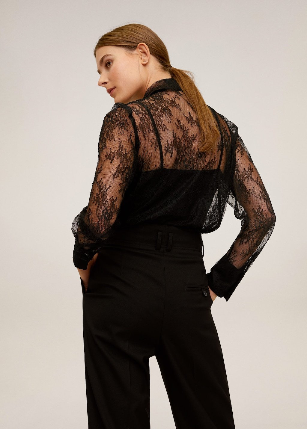 Floral lace blouse