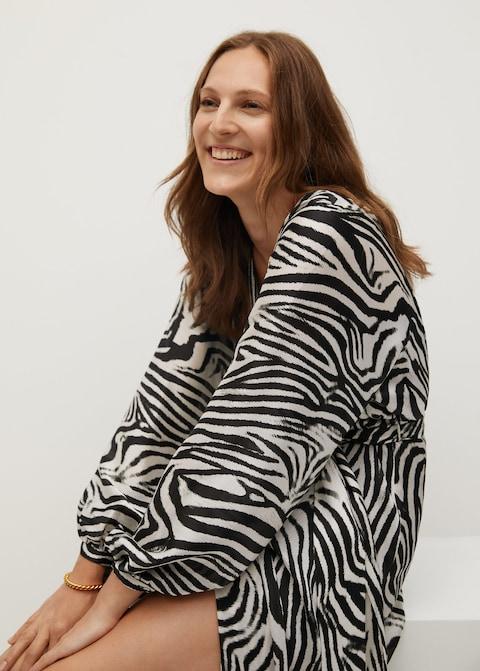 Zebra printed dress