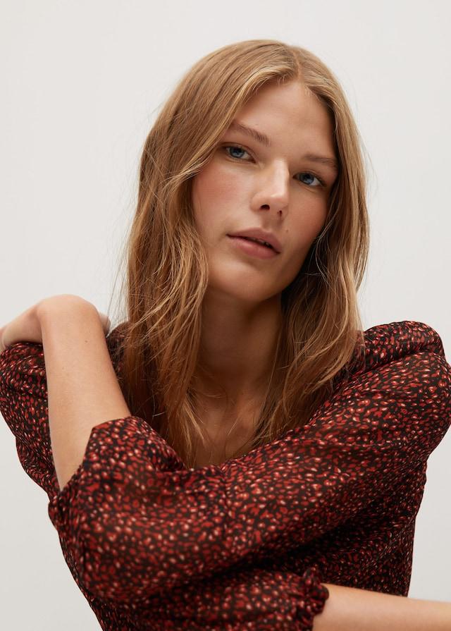 Flowy printed dress