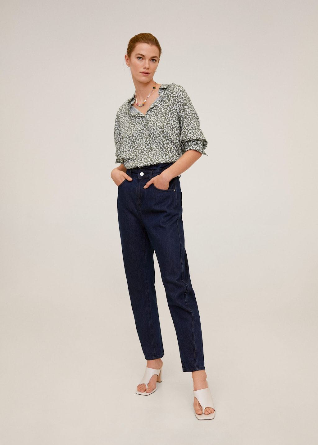 Printed flowy shirt