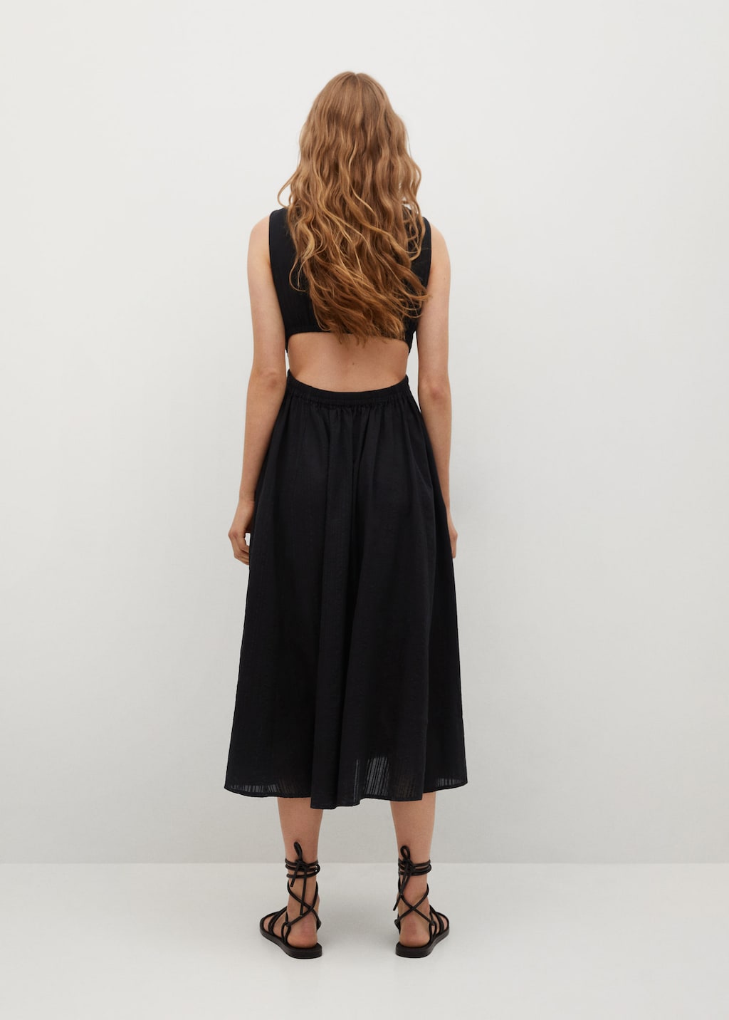 Vent cotton dress