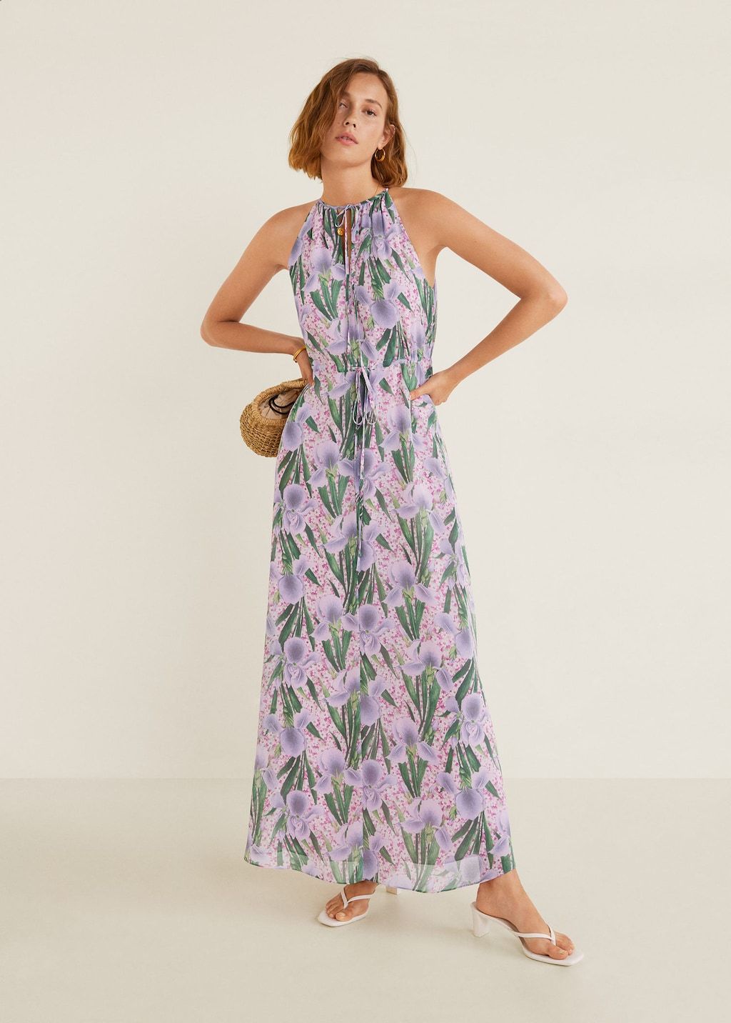 Ribbons long dress