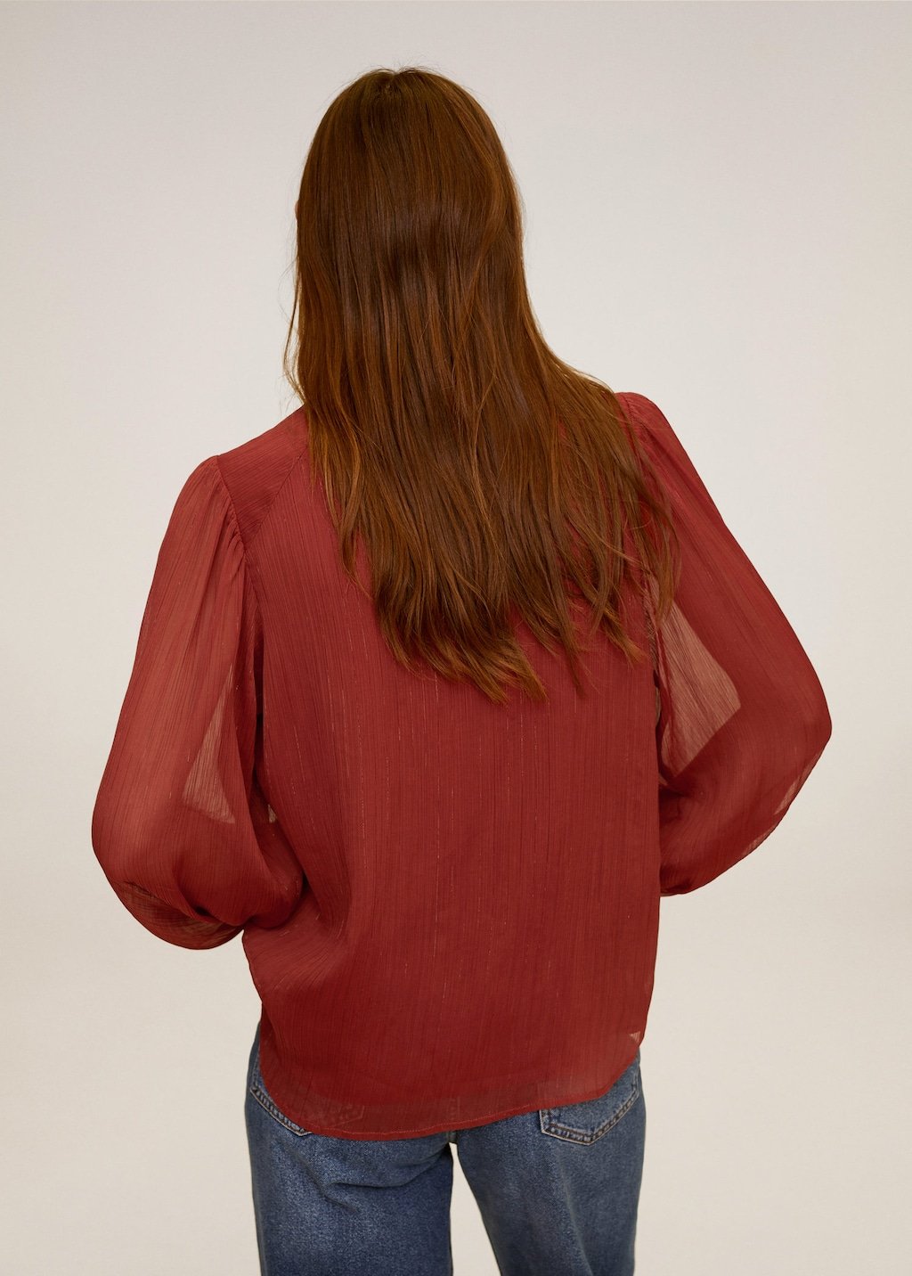 Metallic thread blouse