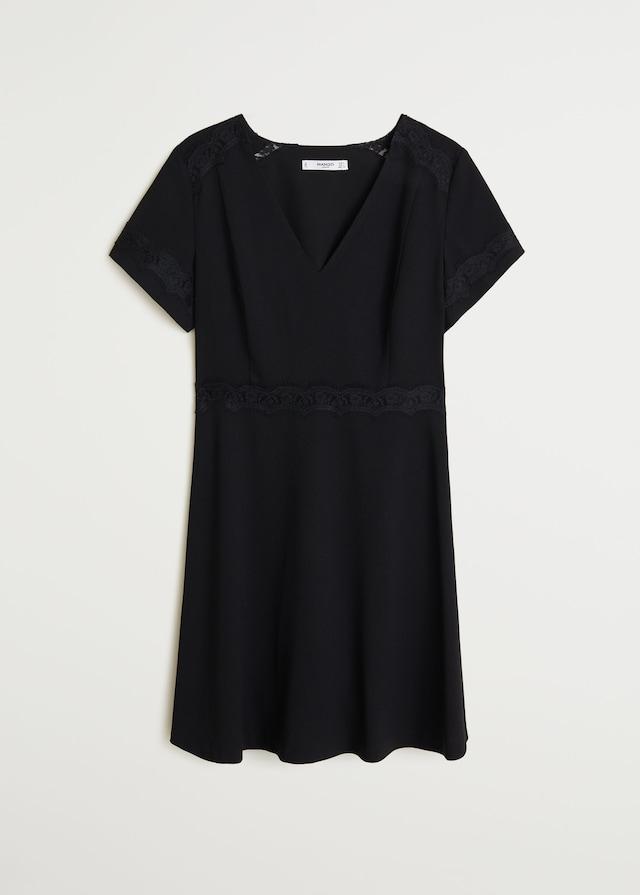 Lace detail dress