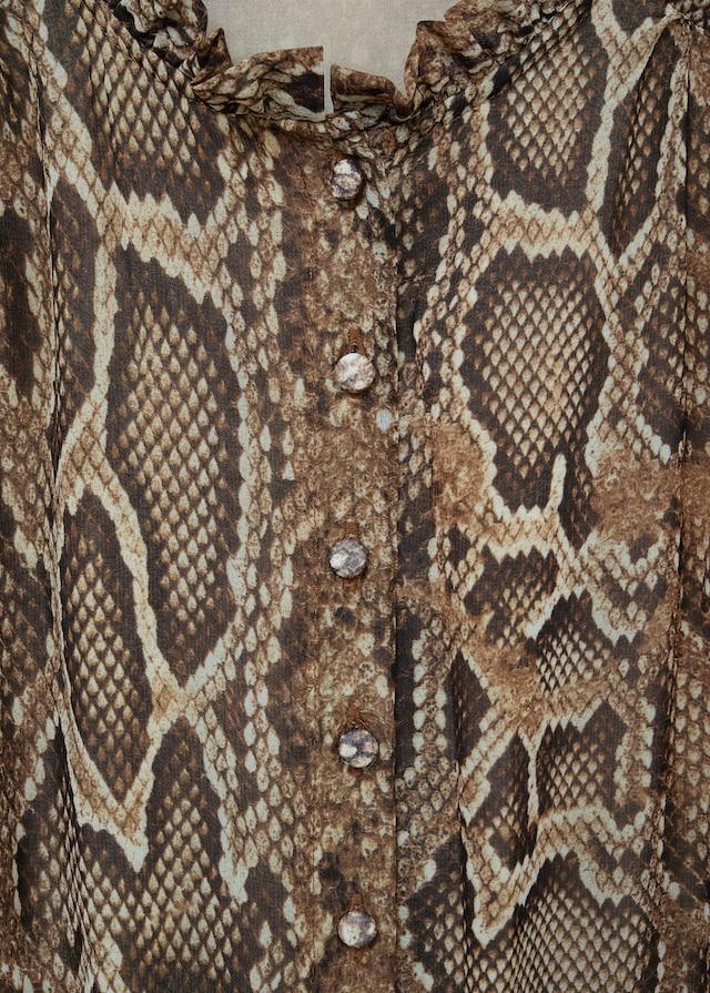 Snake print gown