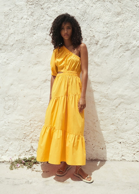 Vent cotton dress