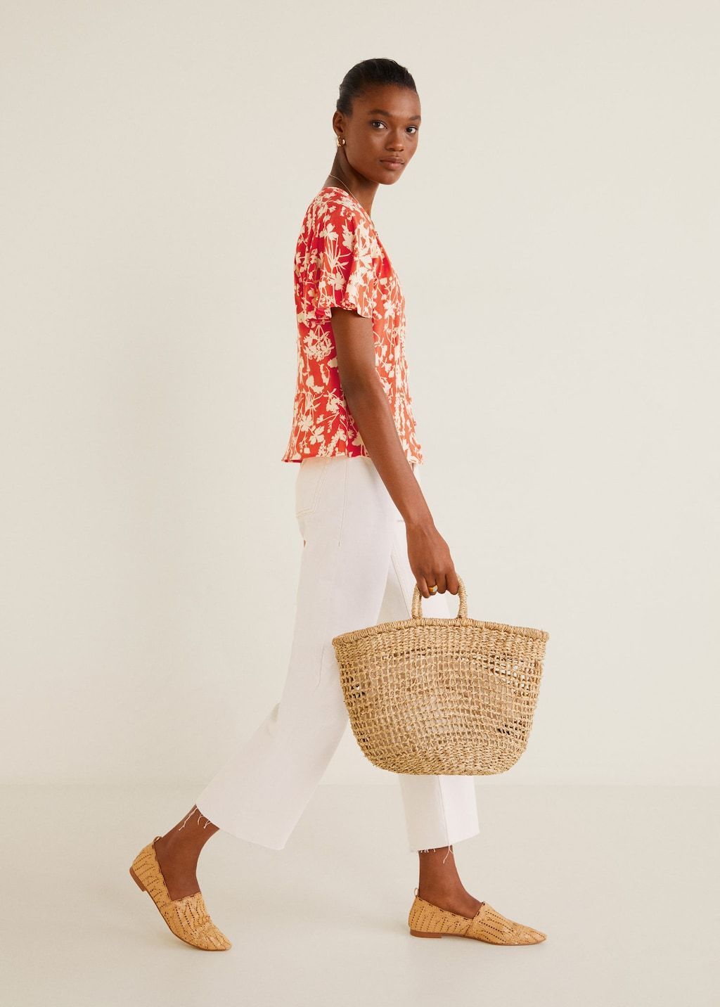 Floral print blouse