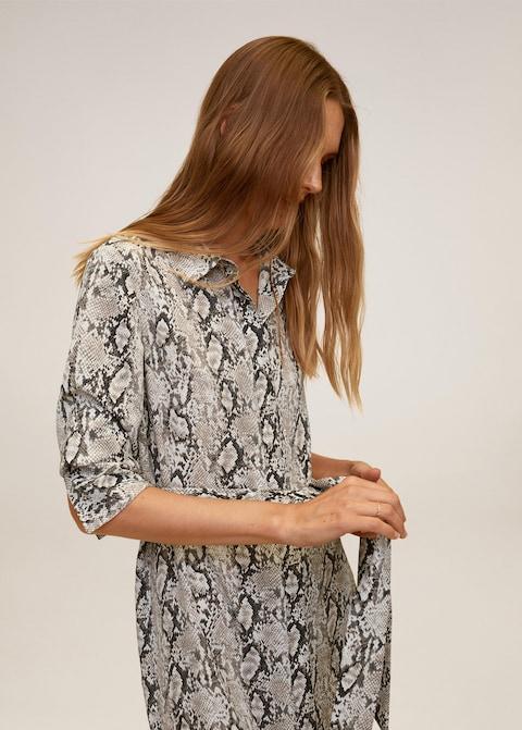 Bow shirt dress