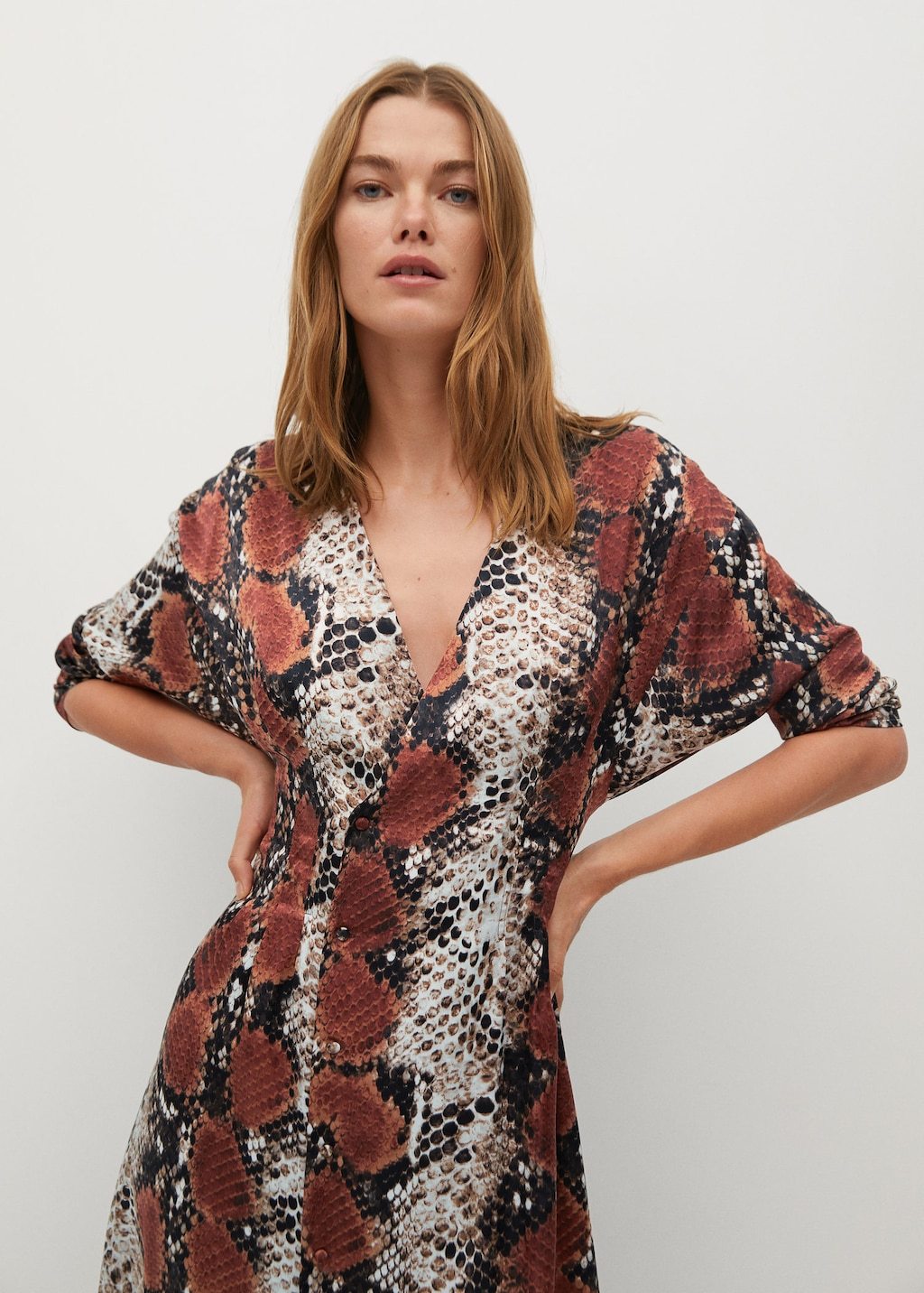 Snake print gown