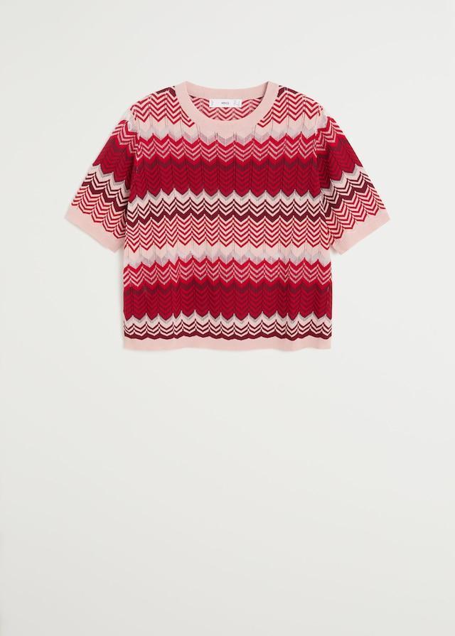 Printed knit top