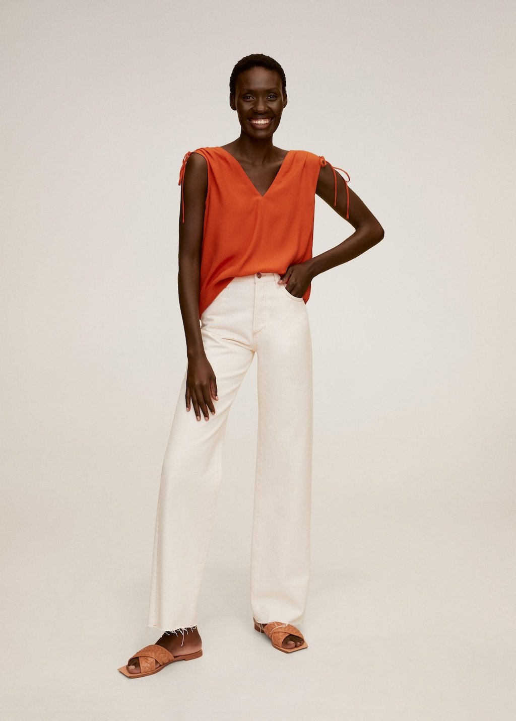 Ruched detail top
