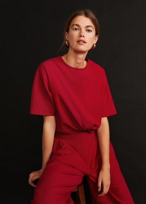 Ring cotton blouse