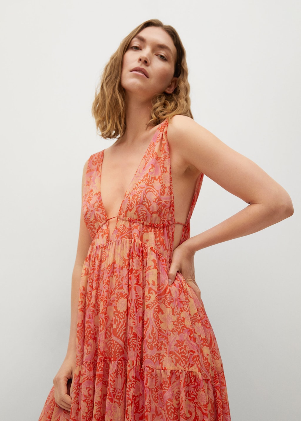 Printed maxi dress