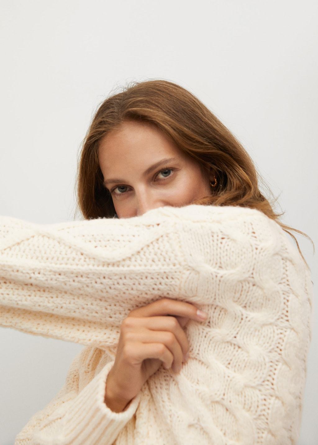 Knitted turtleneck dress