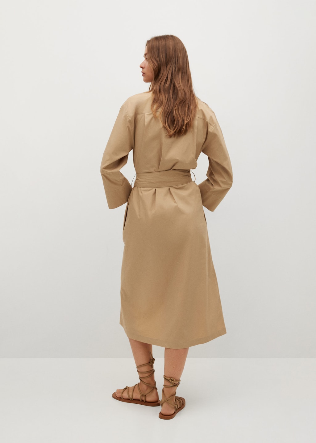 Cotton shirt dress