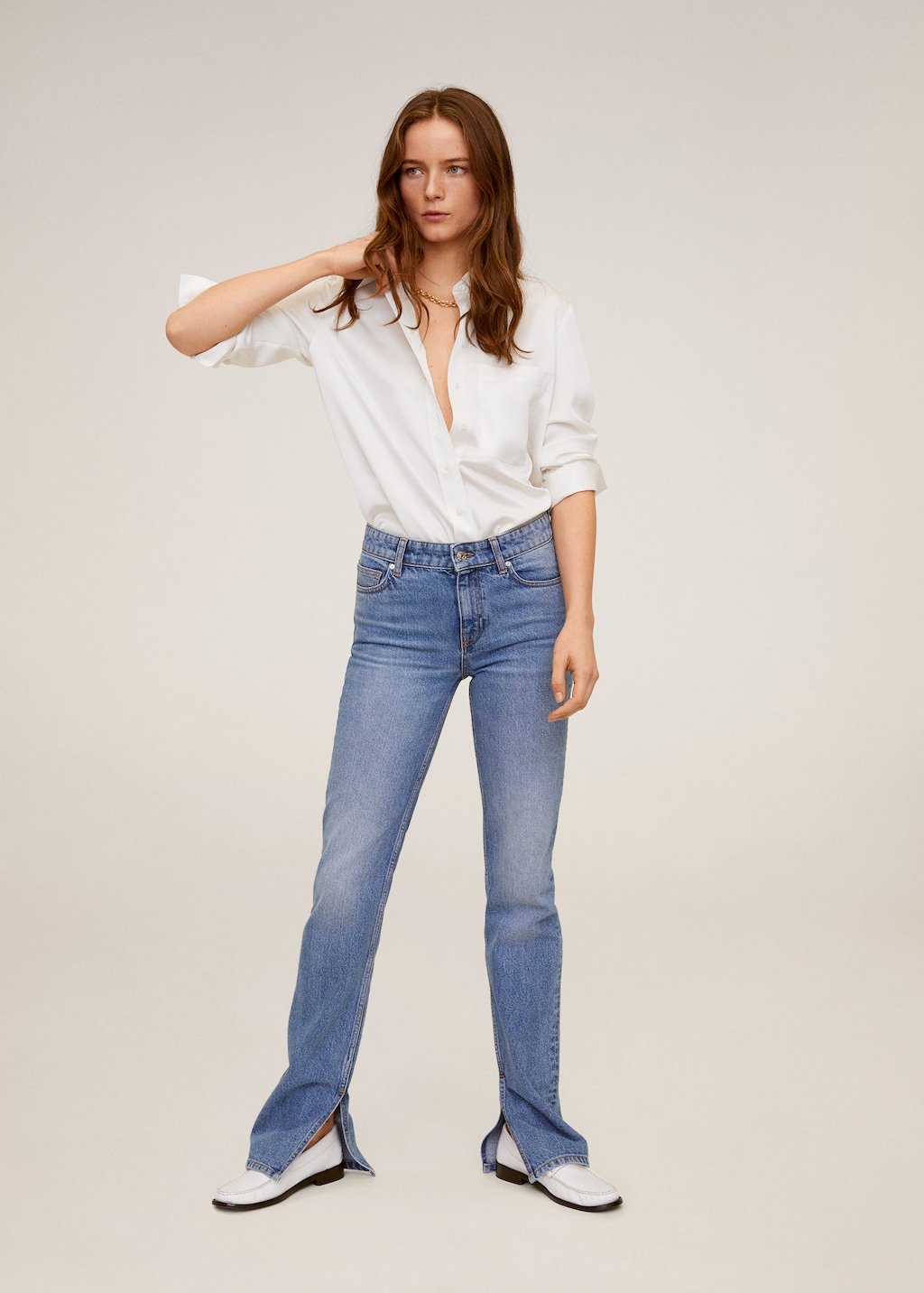 Satin pocket shirt