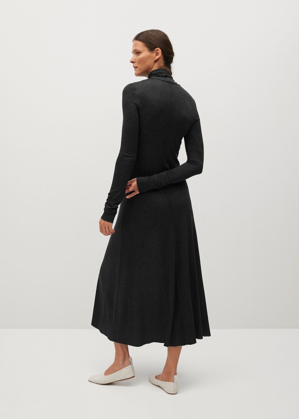 Turtle neck knit dress