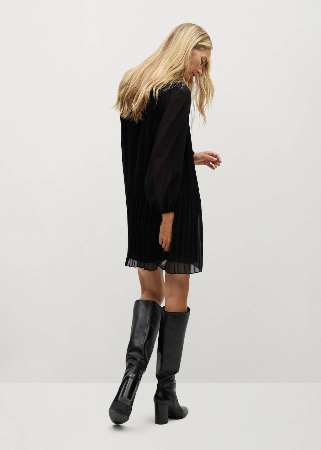 Flowy pleated dress