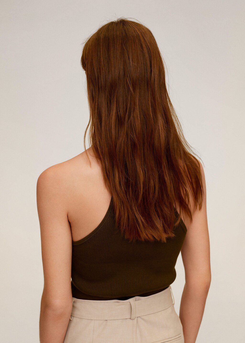 Knit halter top