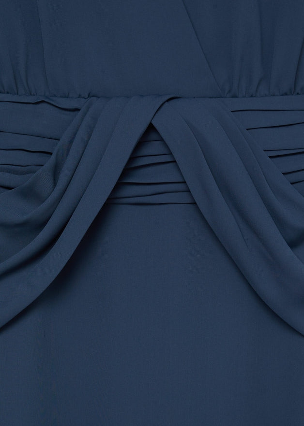 Pleated detail dress