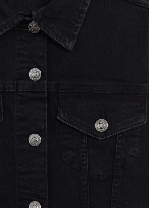 Black denim jacket