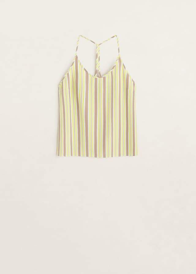 Printed strap top
